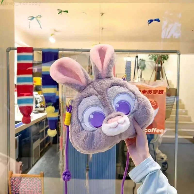 Disney Kawaii Zootopia Cartoon Crossbody Bag Judy Nick Big Headed Bag Crossbody Plush Bag for Cosplay Costumes Accessories Gift H251212