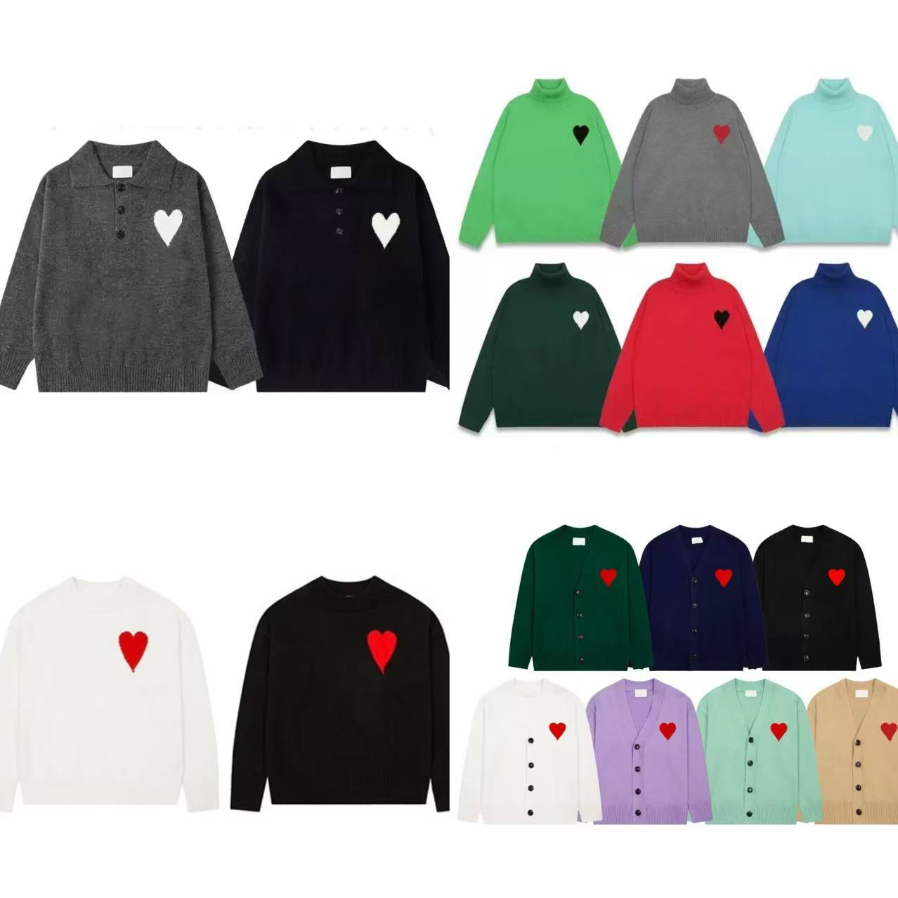 designer sweater men women pullover french fashion cardigan pull shirts winter Women mens sweater high street knit jumper Hoodie knitted sweater men