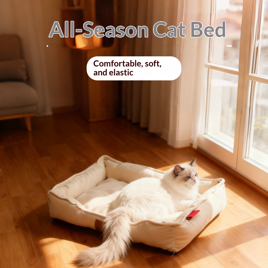 Large space cat bed for Small Dogs Cats Comfortable Oxford Cloth Cat Bed Pet Supplies