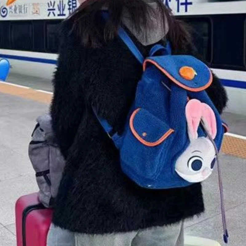 Disney The new Zootopia Judy series cute creative cartoon pattern fashion personality lightweight and large storage backpack H251212
