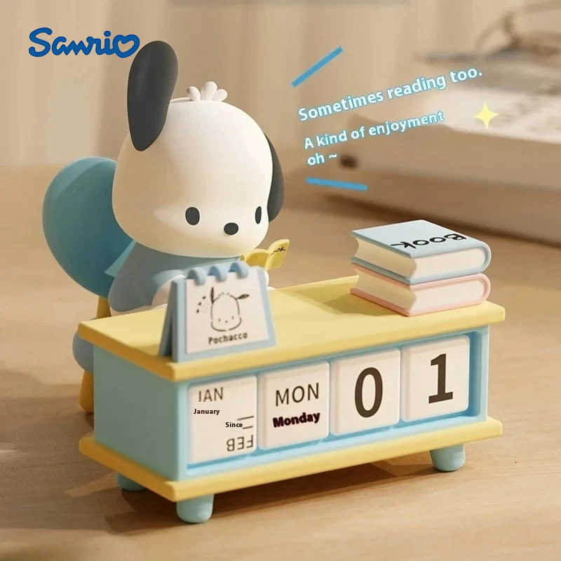 Sanrio Desk Calendar Series Anime Peripheral Exquisite Kuromi Pochacco Static Desktop Decorative ChildrenS Toy Gifts H2512121