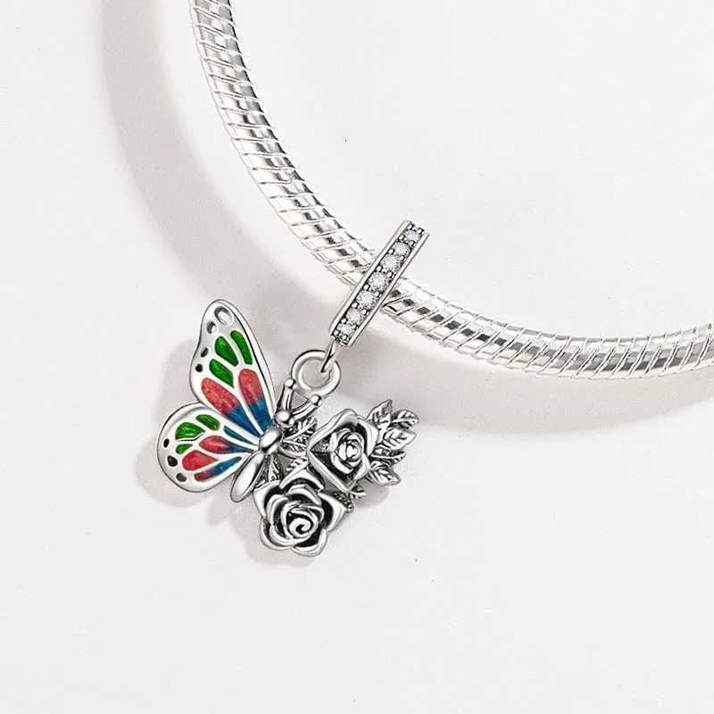 Hot S 925 Sterling Sier Colorf Charms Pendants Beads Fit Bracelets Necklaces DIY Fine Jewelry Making Y251212