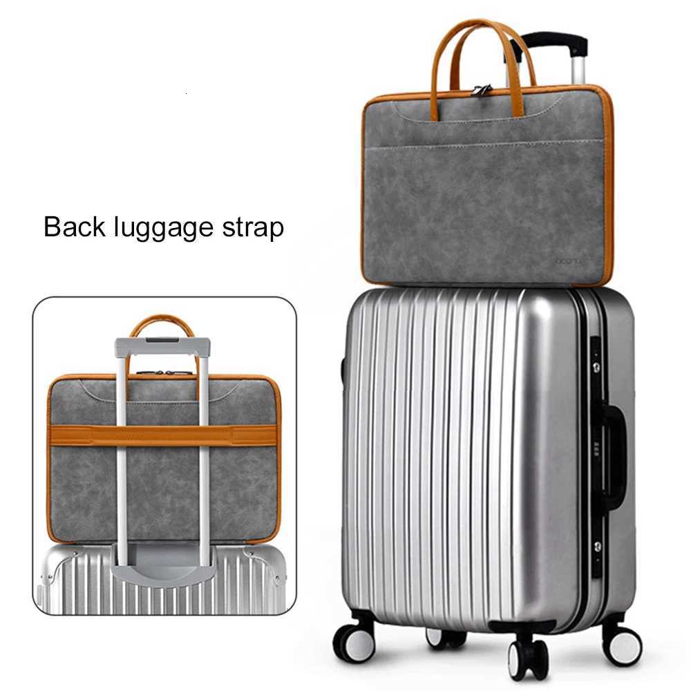 Laptop Bag 133/14 InchLeather fabric Sleeve Cover for Macbook Air 13 M1/M2 MacBook Pro 13/14 135Surface Laptop 3/4T251212