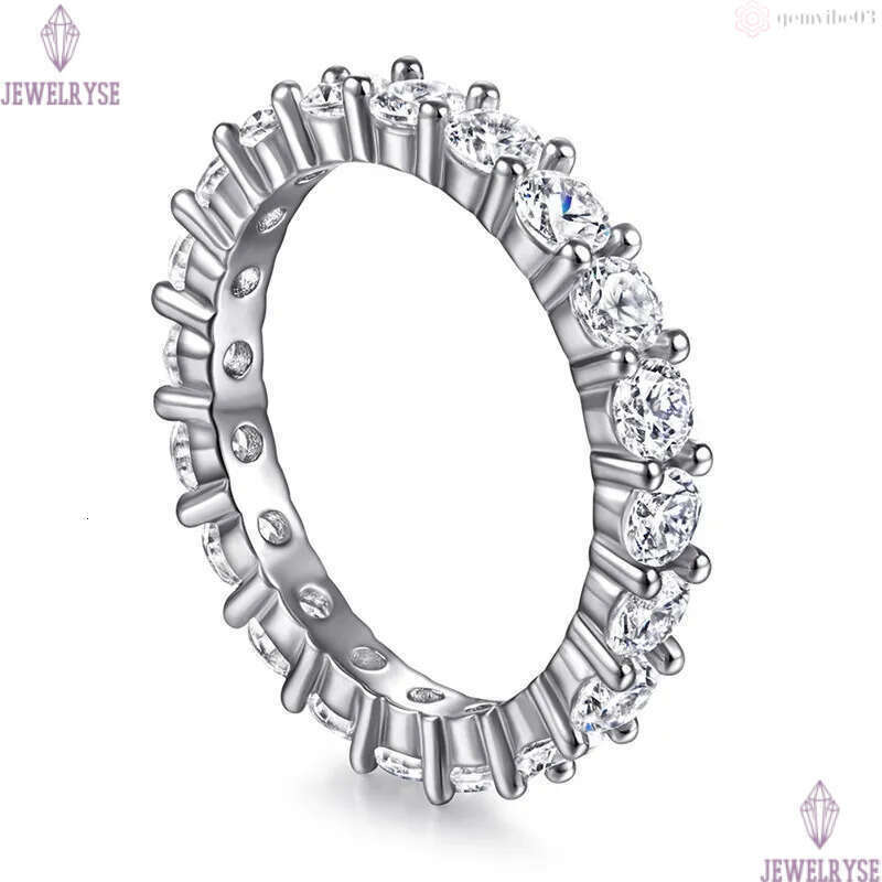 luxury 2mm 3mm diamond round band designer rings for women wed 925 sterling silver white 5A zirconia engagement ring jewelry woman friend party gift b