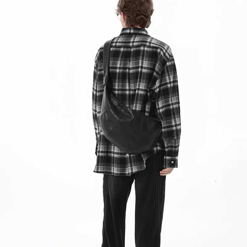 New Dumpling Crossbody Bag Men Fi Croissant Mens Crossbody Bag Luxury Soft Leather Shoder Bags M Large Capacity Hobos Y251211