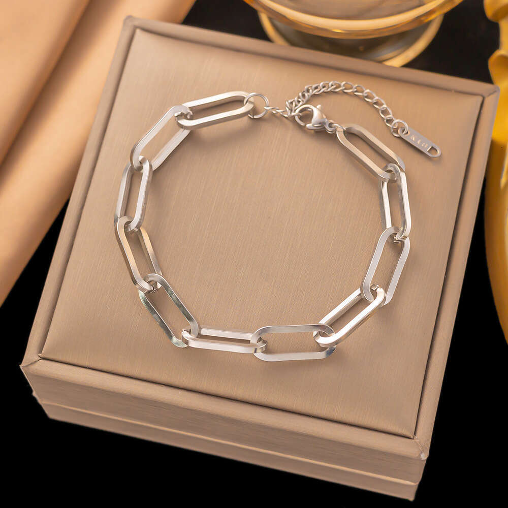 Bracelet for Women Designer Luxury 2026 New Fashion Thick Chain Titanium Steel Bracelet Women Niche Exquisite High-end Accessories Jewelry
