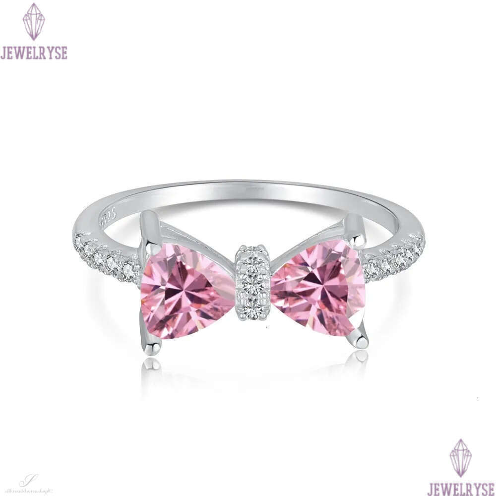 S925 sterling silver bowknot designer ring for women girls lovely bow knot luxury cz zircon stone charms elegant rings jewelry