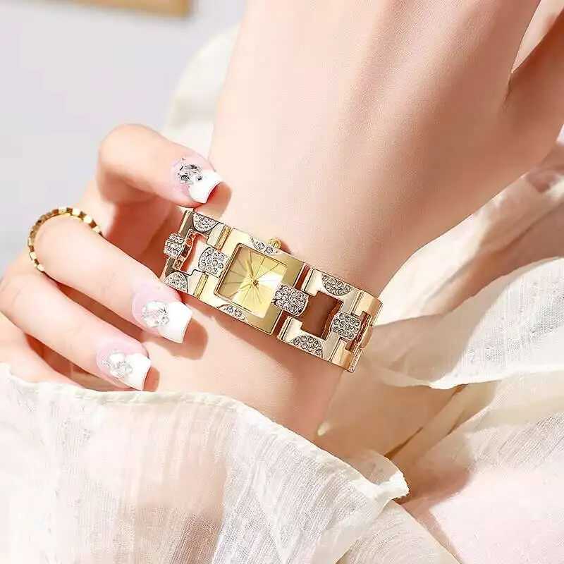 3PCS/Set Luxury Rhinestone Womens Quartz Watch Fashion Square Women Watches Reloj Mujer Girls Clock GiftWithout Box Y251212