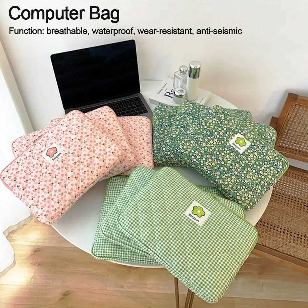 Flower Pattern Cute Shockproof Laptop Sleeve Case Bag 11 13 14 Inch for Macbook Ipad For Samsung Laptop and Tablet PouchT251212