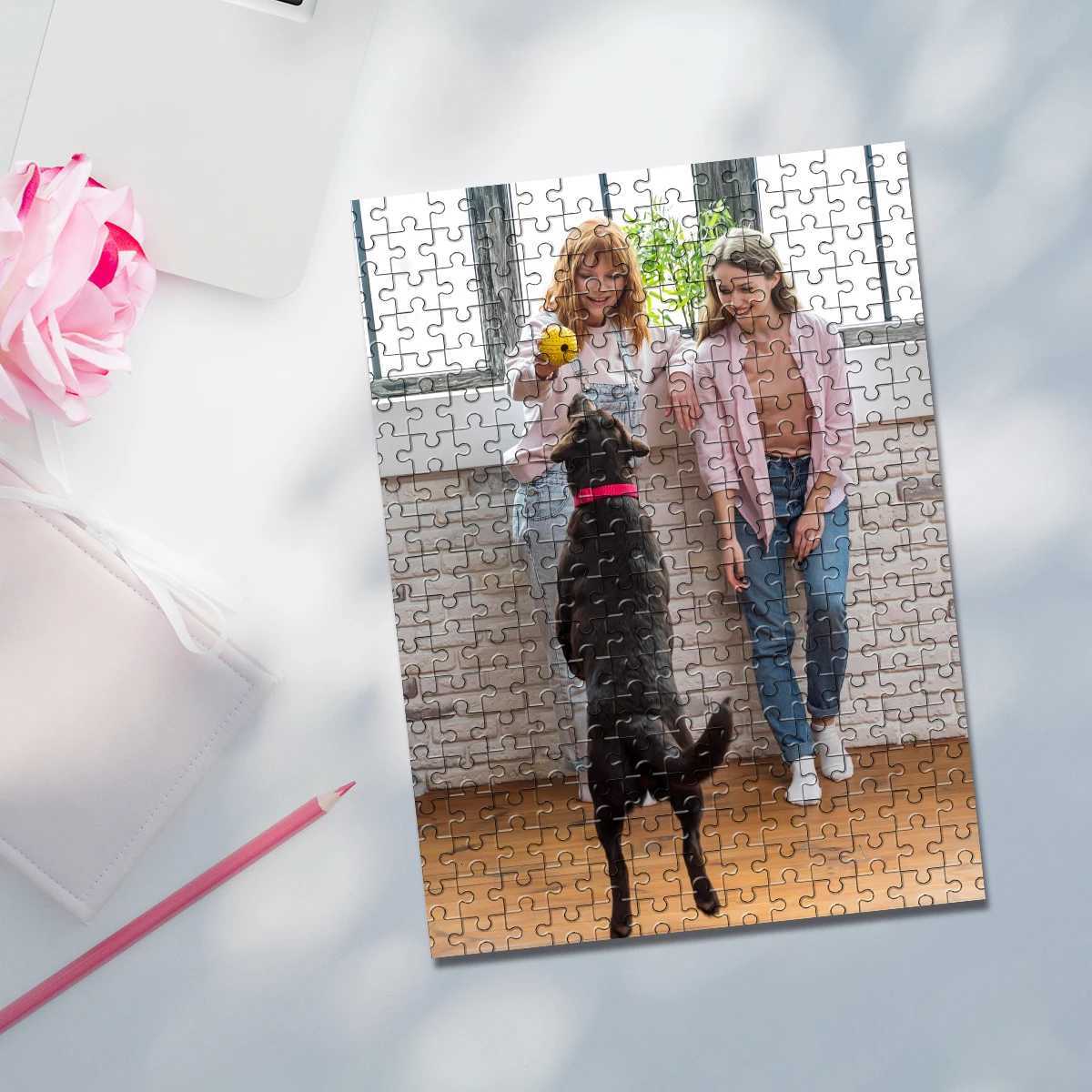 35/300/500/1026pcs Personalized Custom Photo Puzzle Pet dog DIY Photo Puzzle Portrait Personalized Birthday Gift Keepsake Specia X251211