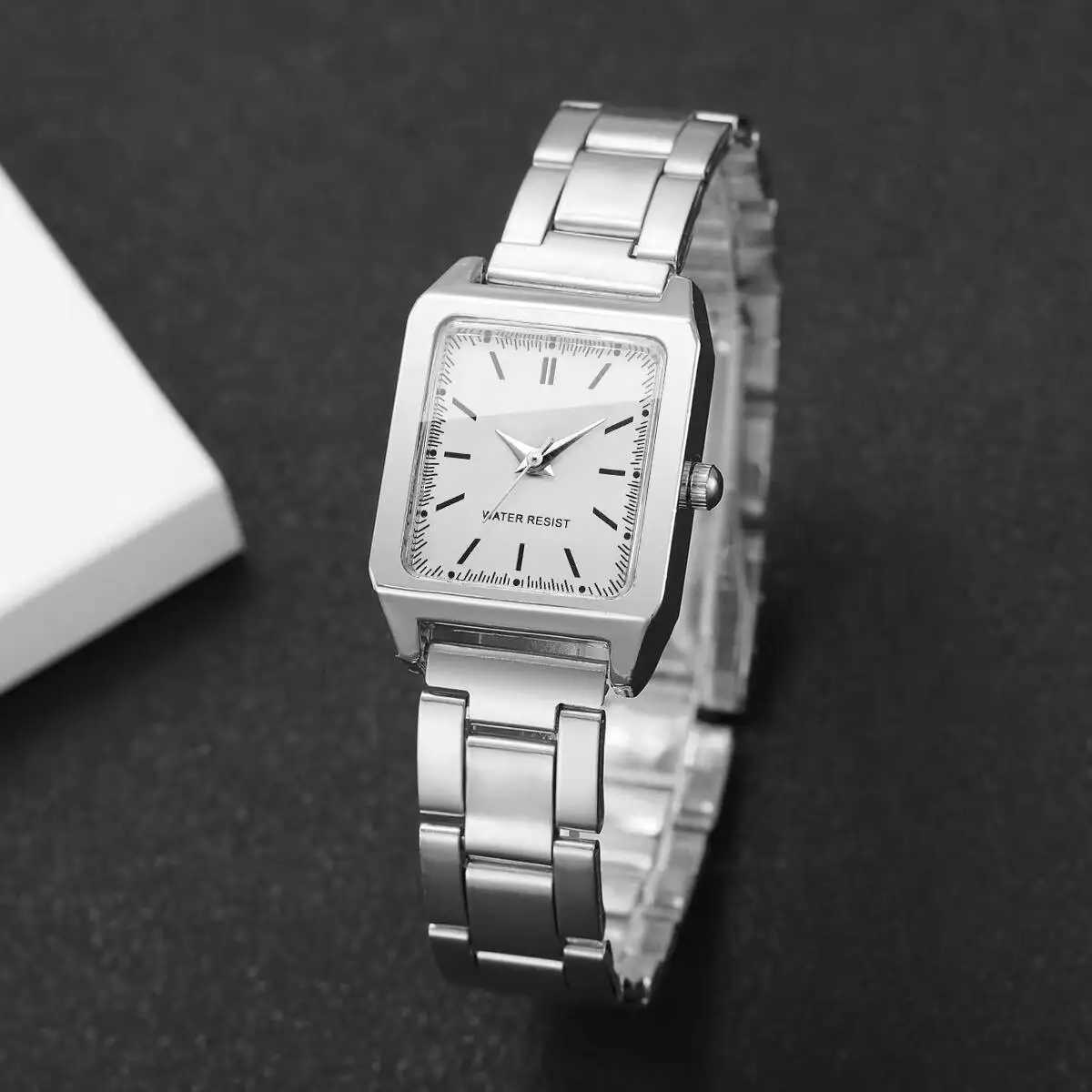 1/2PCS Fashion Square Women Watches Ladies Quartz Wristwatches Girls Clock Reloj MujerWithout Box Y251212