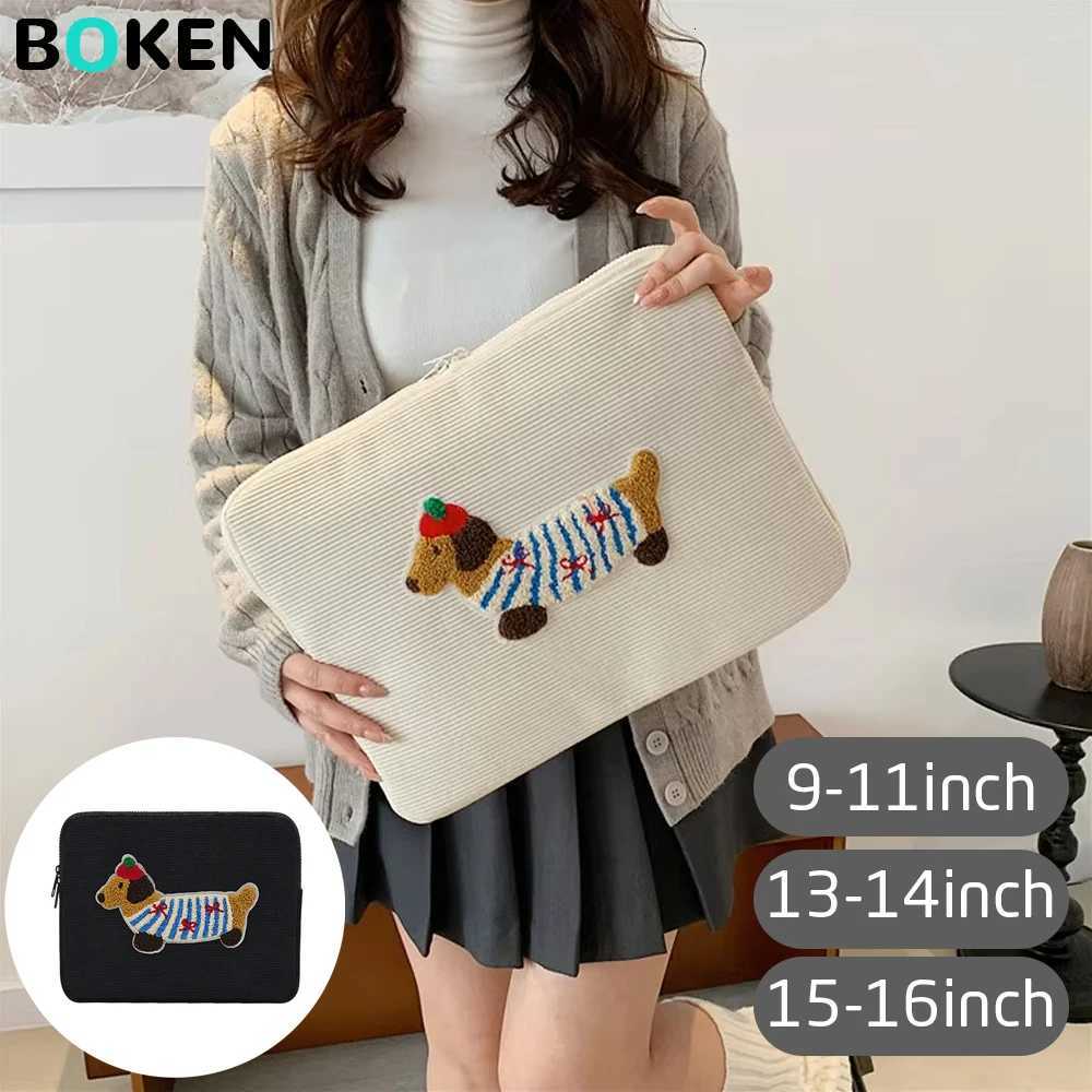 Cute Dog Laptop Sleeve Bag 13 14 15 16 Inch for MacBook Air/Pro HPDell Notebook Bag Portable Tablet Pouch Bag 9 11 iPad TabletT251212