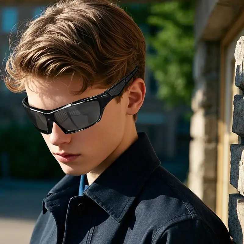 Polarized Sunglasses Men Comprehensive Protection Sun Glasses Comfortable Lightweight Frame Sport Eyeglasses for Driving Fishing G251212