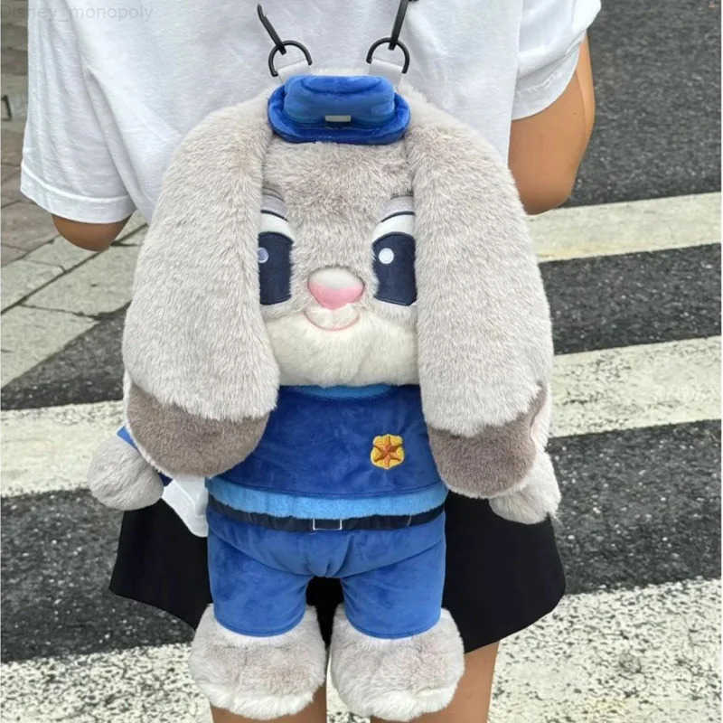Disney New Zootopia Judy Nick Plush Backpack Cute Cartoon Ladies Backpack Couple Backpack for Cosplay Costumes Accessories Gift H251212
