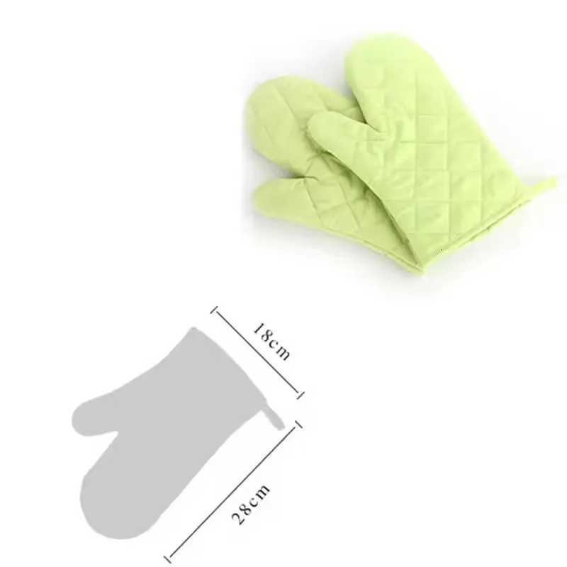 1Pcs Oven Mitts Non-slip Heat Proof Resistant Cotton Microwave Oven Protector Glove Baking BBQ Kitchen Cooking Supplies Tools H251212