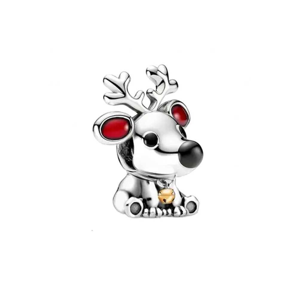 2025 925 sier Christmas series Charm ple snowman reindeeead Fit Bracelet Ladies Exquisite Accories Jewelry Y251212
