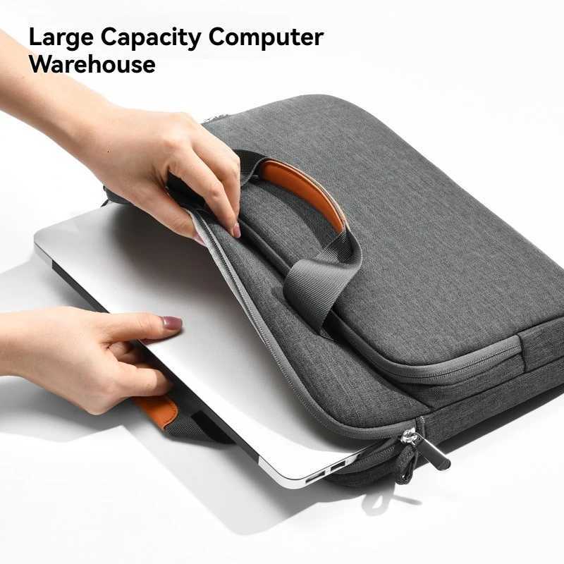 Laptop Bag For Macbook Air Pro 16 Case Computer 133 14 156 173 Inch Notebook Shoulder Handbag Men Women Waterproof BriefcaseT251212