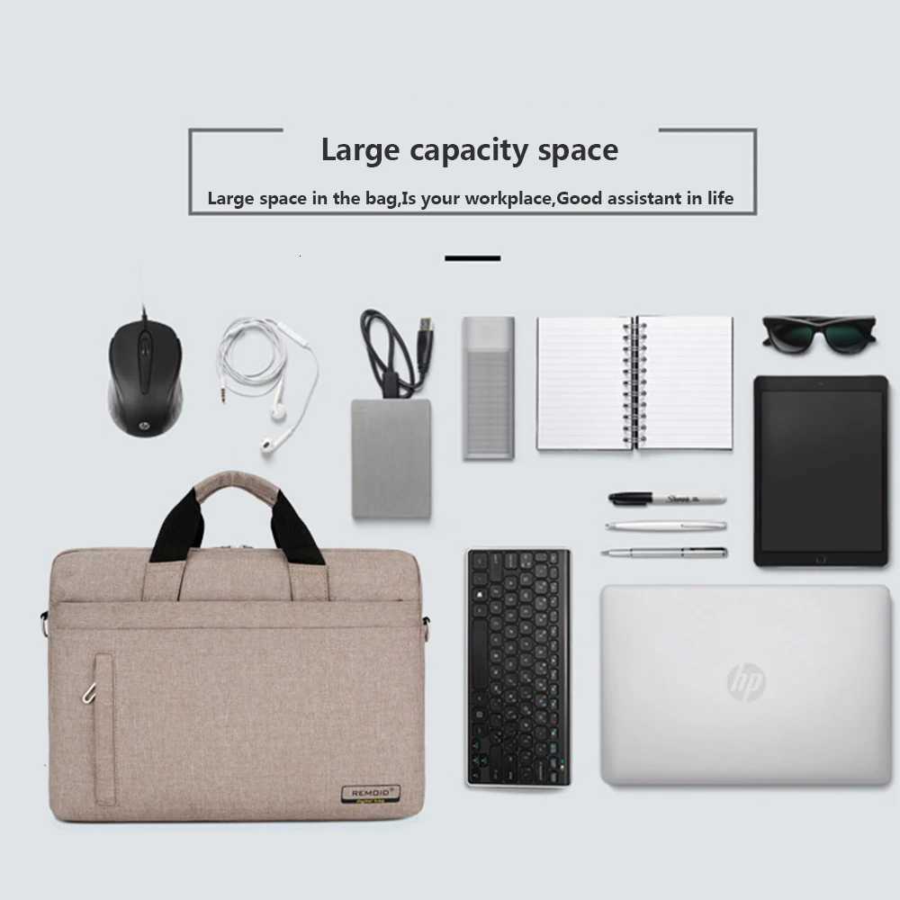Laptop Bag 133 14 156 173 Inch Notebook Computer Case For Macbook Air Pro 13 Shoulder Handbag Men Women Waterproof BriefcaseT251212