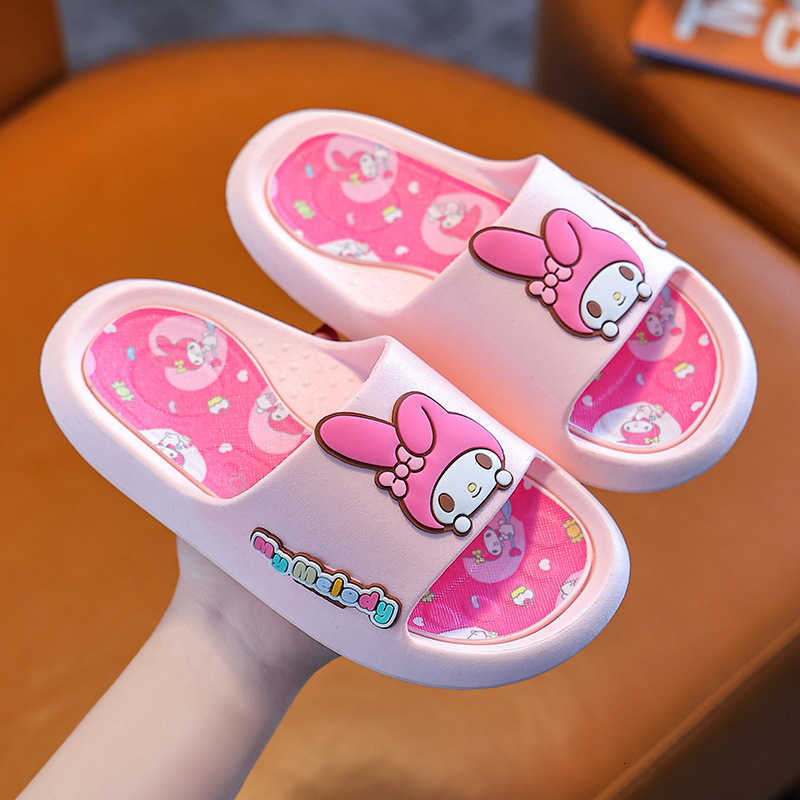Sanrio Children's slippers - flip-flops - Indoor home use - Anti-slip - Girls and boys - Single style - Cartoon characters - Kitty H251212