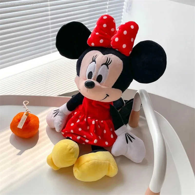 Disney New Student Childrens Backpack Cartoon Cute Mickey and Minnie Backpack Mobile Phone Bag Childrens Gift H251212