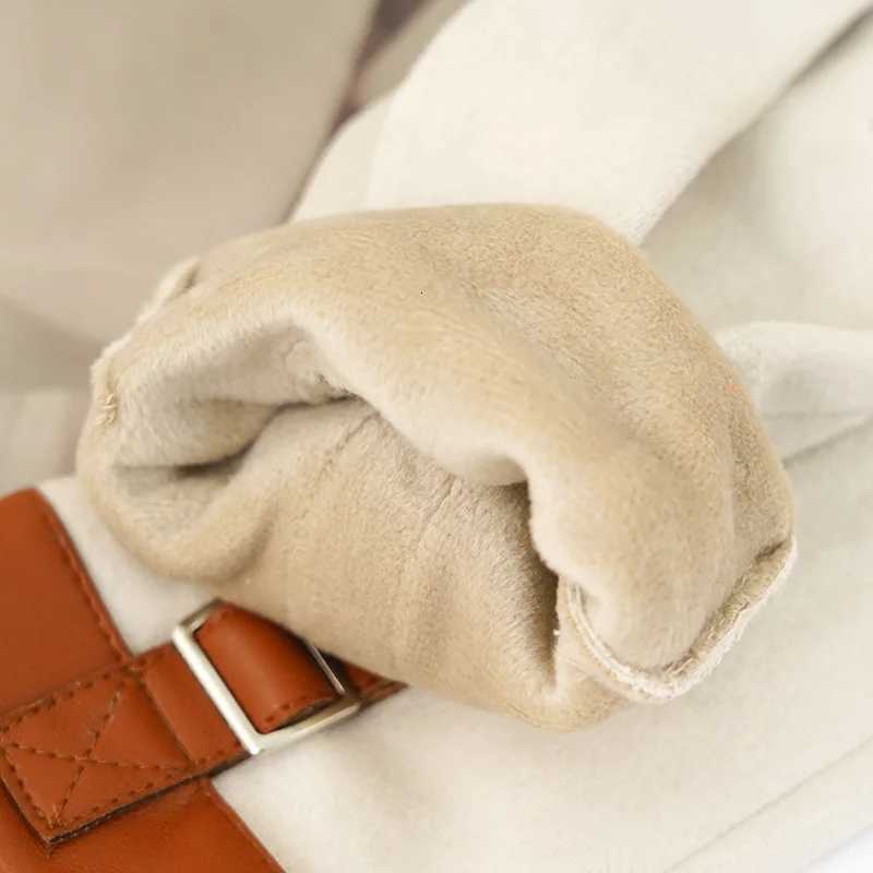 New Women Fashion Elegant Business Style Suede Keep Warm Touch Screen Gloves Drive Skiing Cycling Not Bloated Fleece Y251211