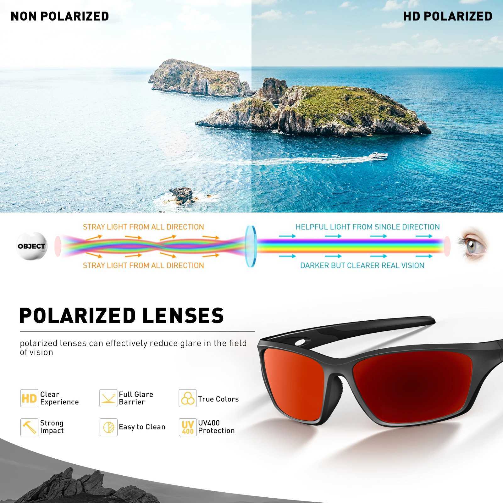 SCVCN New Outdoor Polarized Sunglasses Bike Cycling Glasses UV400 Sports Running Fishing Protection Eyewear Road Bicycle Goggles G251212