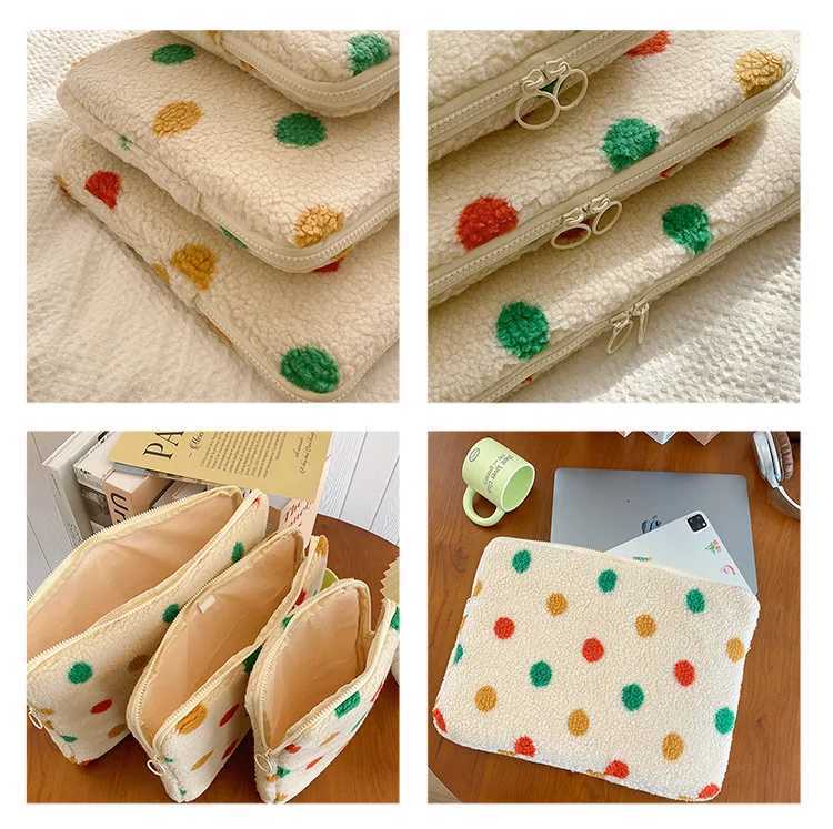 New Soft Plush Liner Bag Tablet Laptop Case for Macbook Air Pro 13 Lenovo Microsoft Surface 123 Xiaomi Huawei Notebook CoverT251212