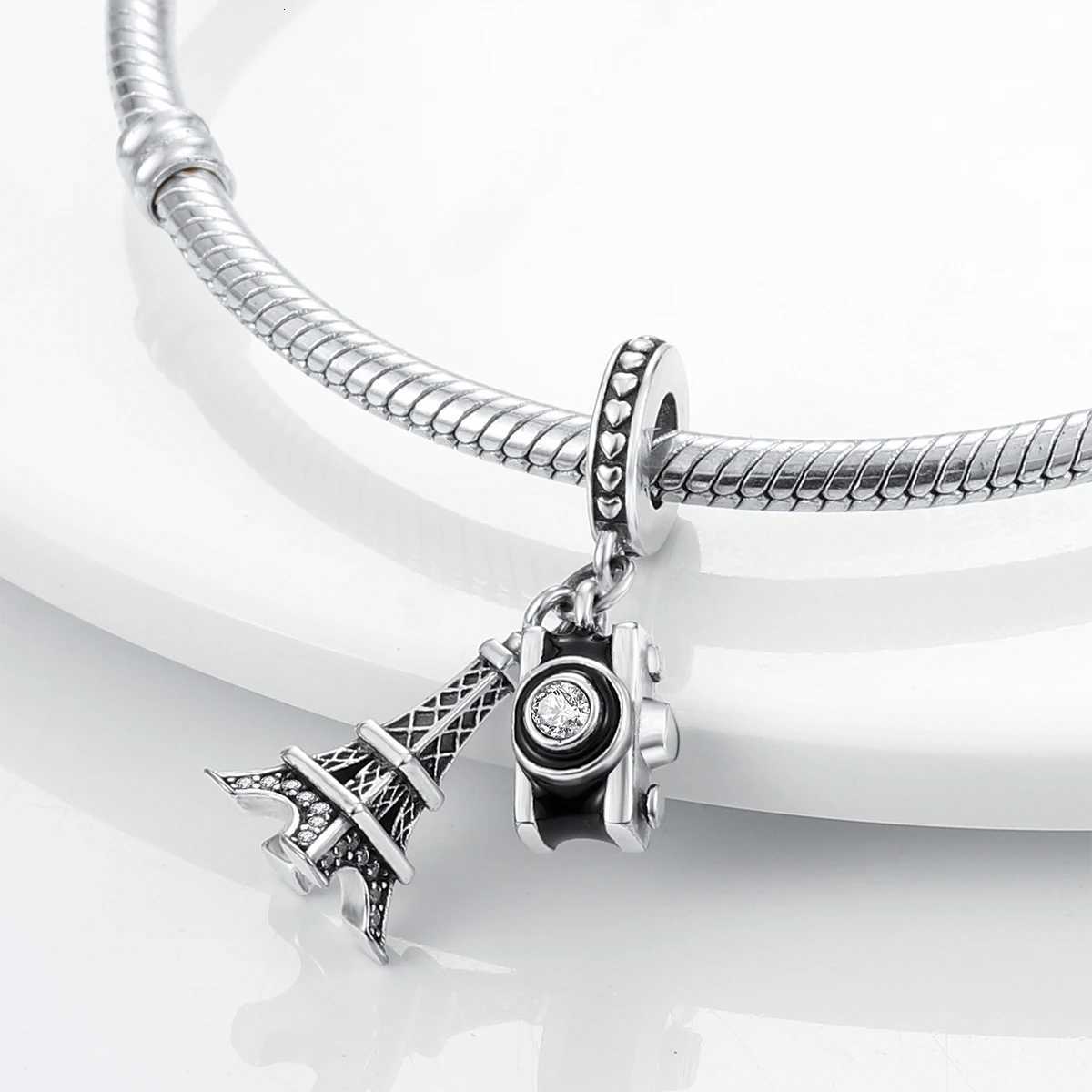 Sier Plated Travel Suower Lucky Charms Fit Bracelet Dangle Pendant DIY Y251212