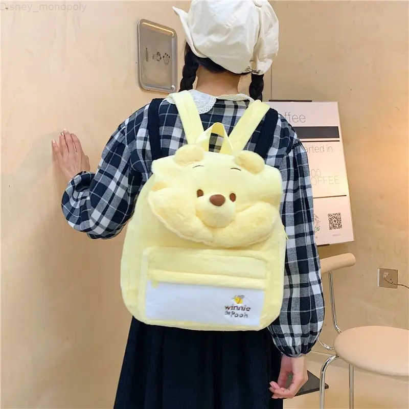Disney Childrens School Backpacks Bags for Children Cute Nick Wilde Judy and Winnie The Pooh Backpack Gifts for Children H251212
