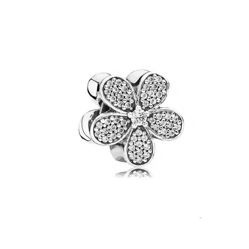 HOT S Sparkling Rose wers Charm Bead Suitable for European Sier Bracelet Bangle Exquisite Jewelry Wen Gift Y251212