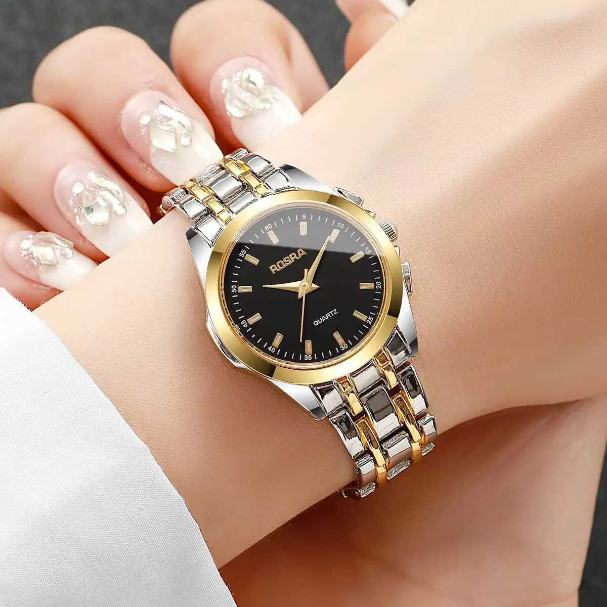 Fashion Stainless Steel Strap Women Watches Casual Mix Gold Wristwatch For Ladies Clock Reloj MujerWithout Box Y251212