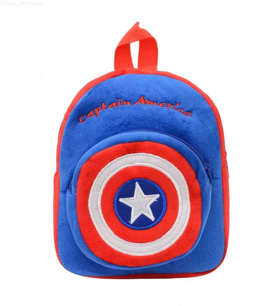 Disney Plush Backpack Spiderman Iron Man Mickey Mouse Anime Figure Childrens School Bag Baby Cartoons Kindergarten Backpack H251212