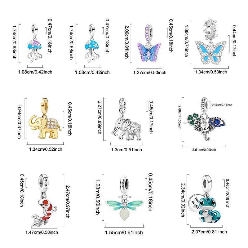 925 Sterling Sier Cute Dog Kibala Octopus Charms Beads Fit Pan Bracelet Bangle High Quty DIY Jewelry Y251212