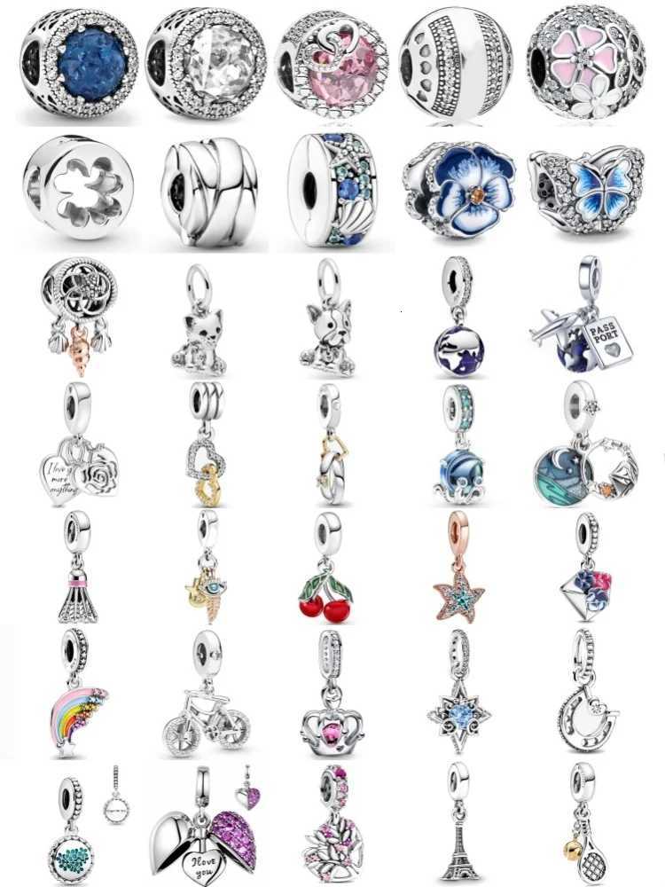 925 Sier e wer Elephant Bead Snowflake Pendant Suitable For European Bracelet DIY Exquisite Jewelry Y251212