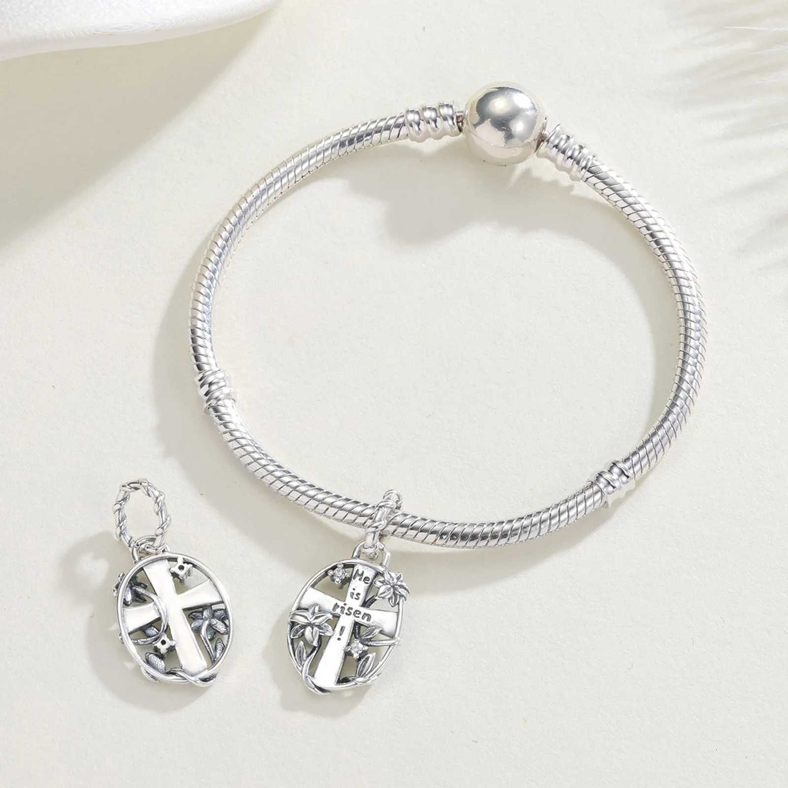 2025 Fit 925 Sterling Sier Easter Charms Beads Easter Egg Colorf Charms For Wen Fine DIY Birtay Jewelry Gifts Y251212