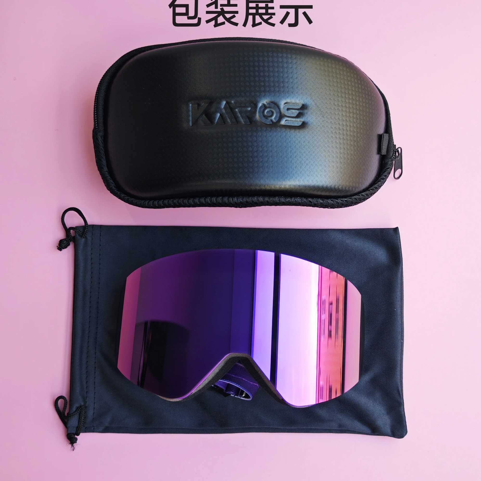 KAROS Ski GoggLEs Anti-fog LEns Skiing Glasses DoubLE Layer Polarized UV400 Snowboard GoggLEs Men Women Winter Sports G251212