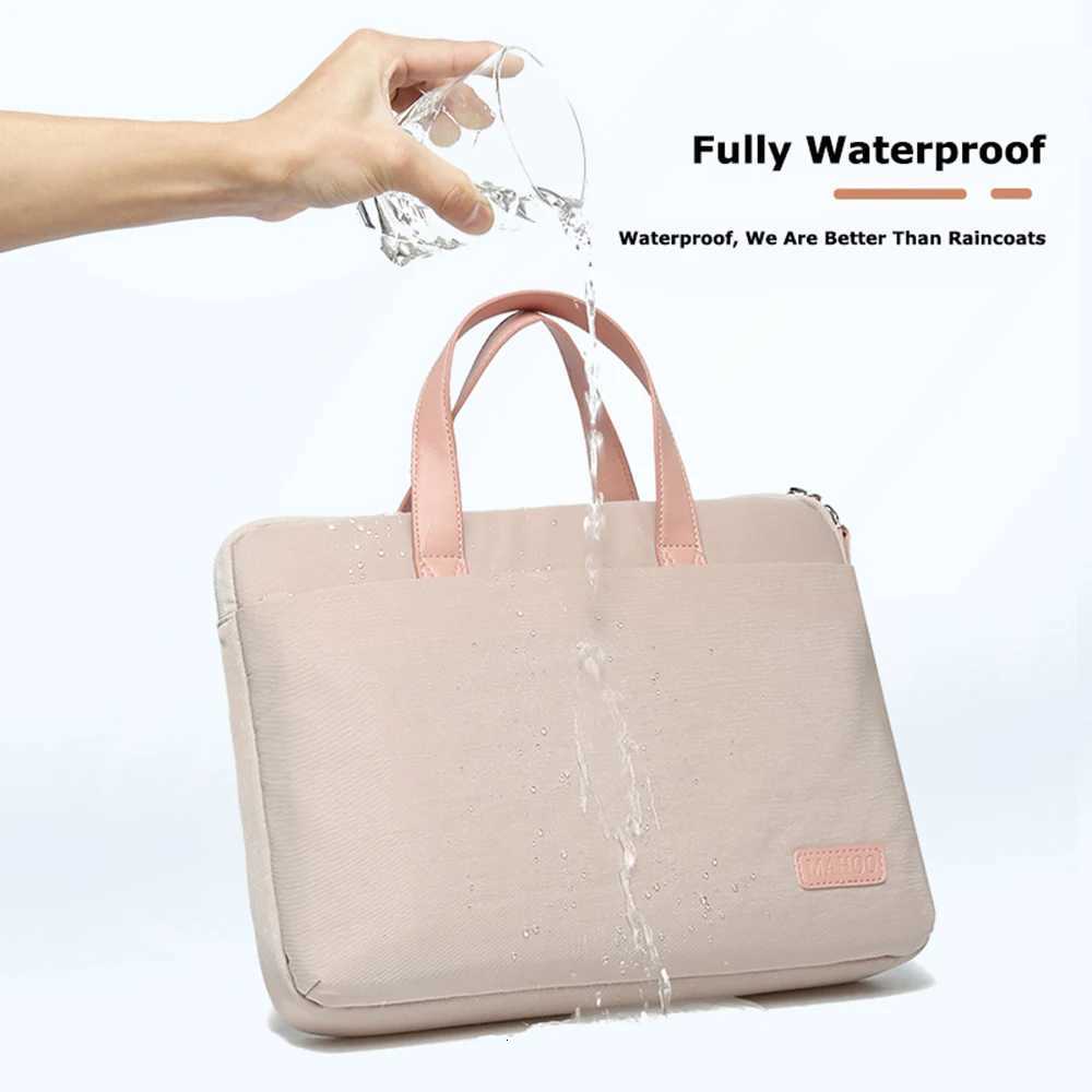 Laptop Sleeve Bag For Macbook Air Pro 16 Xiaomi Huawei 133 14 156 Inch Women Men Portable Bag Notebook Waterproof Laptop CaseT251212