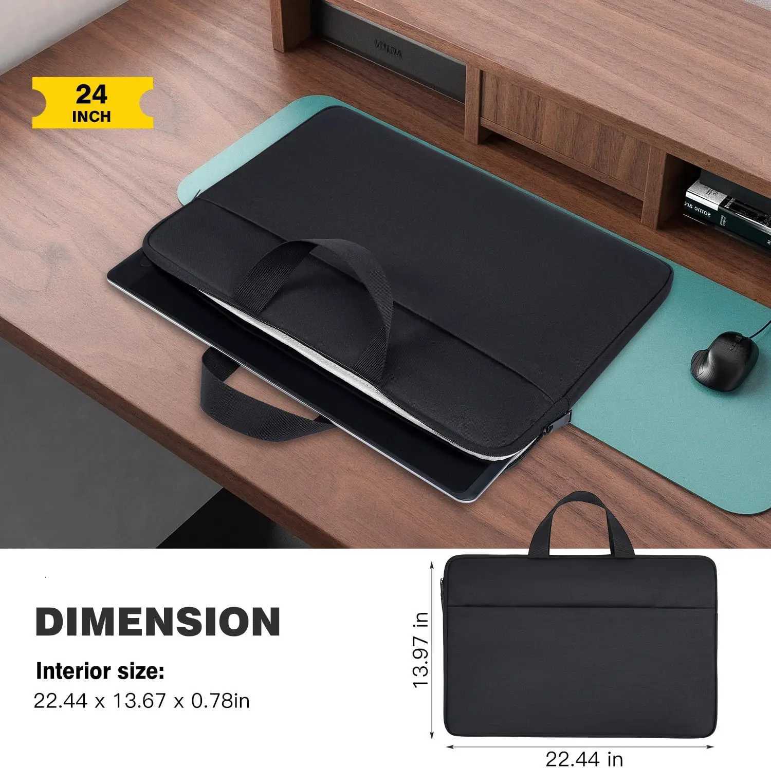 UPERFECT Laptop Sleeve Bag 22inch For Monitor Notebook Tablet With Large Capacity Durable Handle-Waterproof Accessory StorageT251212