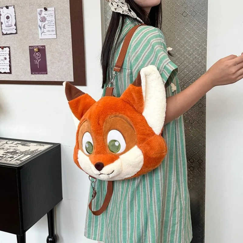 Disney Hot Sales Zootopia Backpack Kawaii Anime Cute Fox Nick Creative Fashion Large Capacity Storage Shoulder Bag Holiday Gift H251212