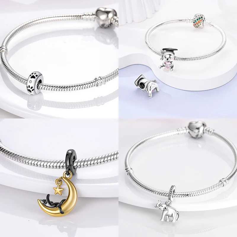 s Series Charms Beads 925 Sier Dog Cat Pets Fit Bracelet DIY ly Pendants For Wan Fashion Jewelry Y251212