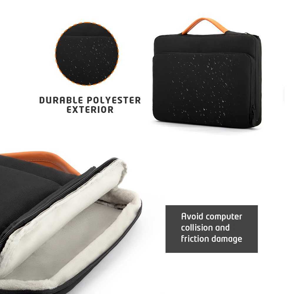 Laptop Sleeve Bag For MacbookMatebookHPDell Lenovo 14156 Inch Notebook Pouch Business Briefcase waterproof travel handbagT251212