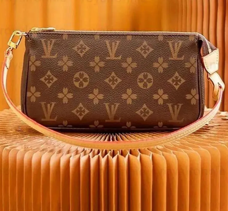 designer Underarm Mahjong Bag classic brown flower Chain small retro single shoulder bags crossbody carrying women tote Clutch bag Handbags