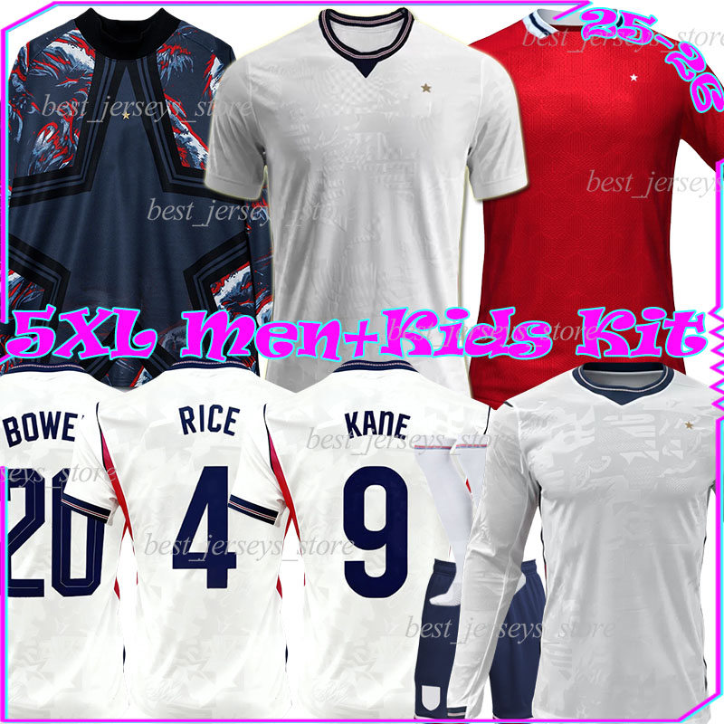 5XL 2026 eNGLanD KANE soccer jerseys World Cup 26/27 RICE EZE BOWEN RASHFORD ROGERS KONSA GUEHI HENDERSON BURN PICKFORD men kids kits socks sets football shirts