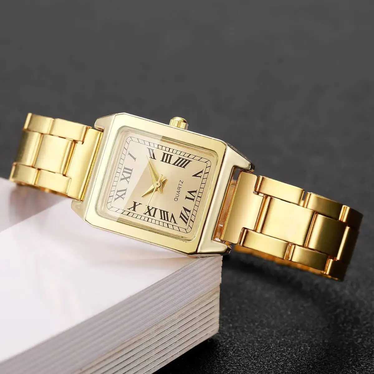 1/2PCS Fashion Square Women Watches Ladies Quartz Wristwatches Girls Clock Reloj MujerWithout Box Y251212