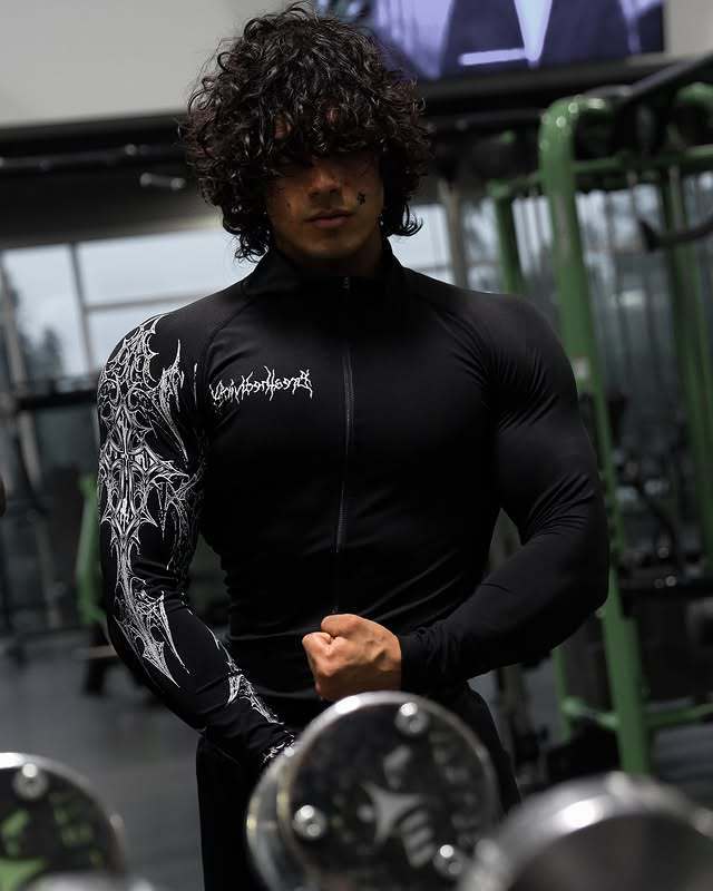 Men's T Shirts Breathedivinity Glam Meets Gym Culture Breathedivinity Bloodraven COTTON Sports Fitness Trainer Clothe Quick Dry Breathable Stretc