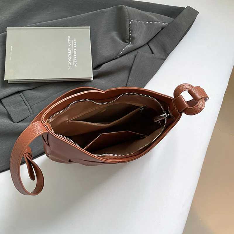 Large Capacity Tote Bag Lady Oblique Shoder Bag Woven Bag Fi Casual Single Shoder Bag Adjustable Shoder Strap Y251211