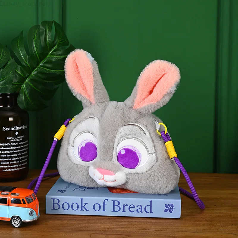 Disney Zootopia Plush Bag Nick Wilde Judith Laverne Hopps Cartoon Doll Crossbody Bag Couple Gift Birthday/Christmas Gift H251212