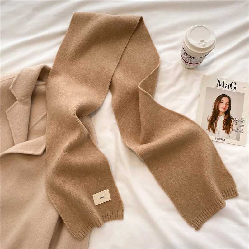 Knitted Scarf 2023 New Autumn Winter Warm Scarf Fashion Scarves Korean Version For Girl Boy Soft Neckerchief Cashmere Imitation Y251211