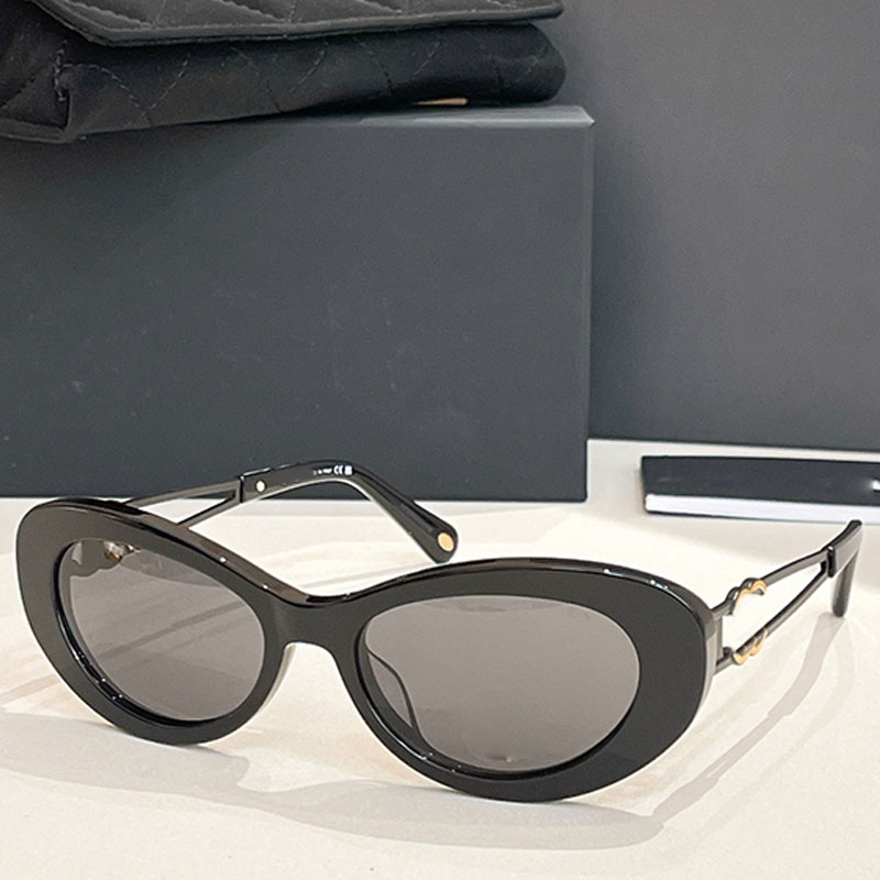 Luxury Women Cat Eye Sunglasses Designer Acetate Fiber Sunglasses Metal Temple Women's Fashion Hot Sale Glasses Top Quality UV400 Protection CH9179