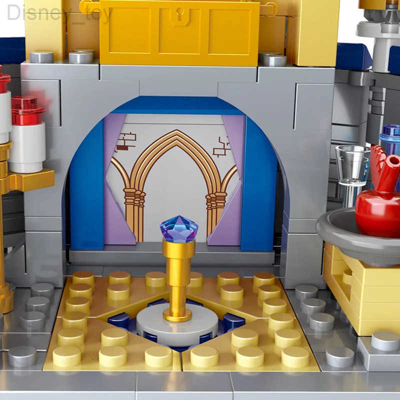 Disney Princess Castle House Building Blocks Kit Bricks Classic Cartoon Movie Animation Model Kids Girl Toys For Children Gifts H251212
